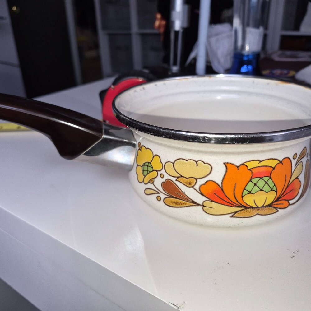 Sanko Ware "Country Flowers" saucepan